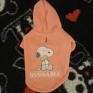 Peanuts Peach Snoopy Dog Hoodie